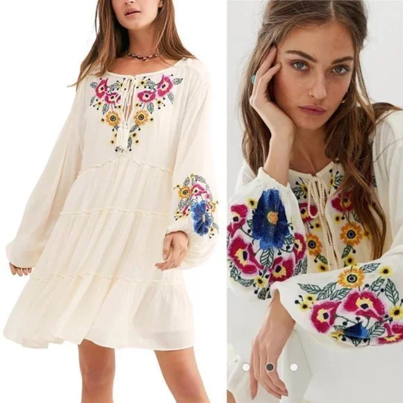 Free People Spell On You Mini Dress. - Picture 2 of 10